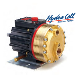 Hydra-cell pump with hydra-cell logo