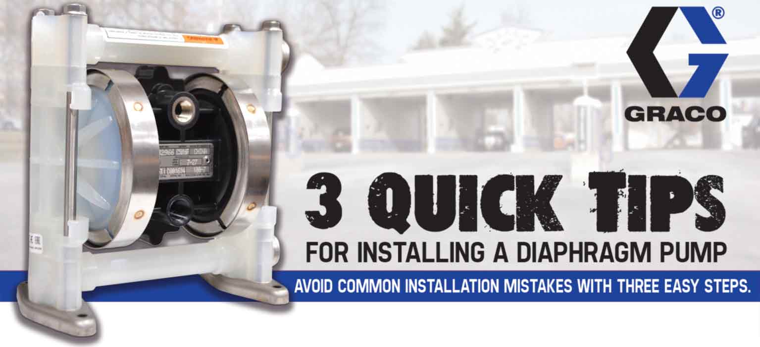 3 Quick tips for installing a diaphram pump