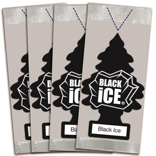 Little Trees Air Fresheners - Black Ice - 72 Pouch Pack