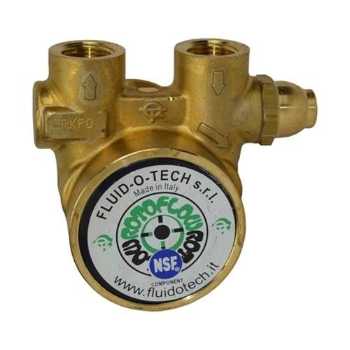 Fluid-o-Tech Lead Free Brass Rotary Vane Pump with Brass Key 250 gph 1/2 NPT 