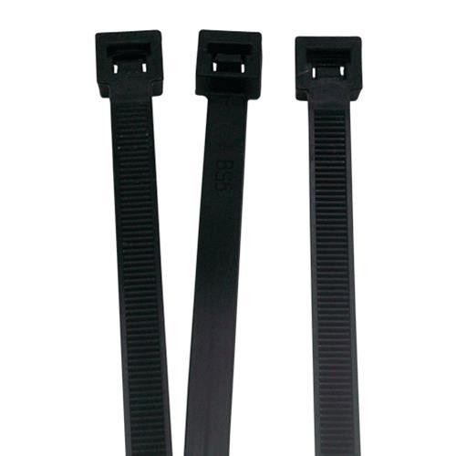 100 Count Black Cable Ties | 15 Inch Wire Management