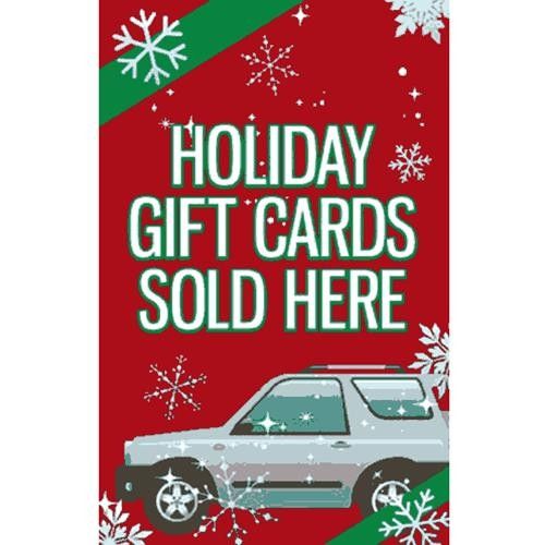 holiday gift cards signs pintrest