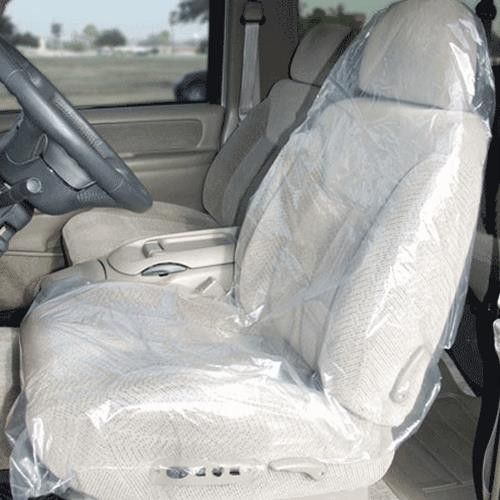 Premium Disposable Plastic Car Seat Covers for Repair and Detail Shops