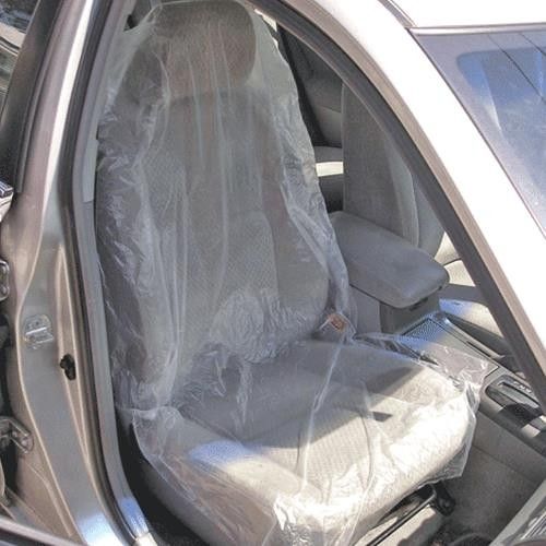 10X Disposable Plastic Car Seat Covers Protectors Mechanic Valet Roll Plastics B
