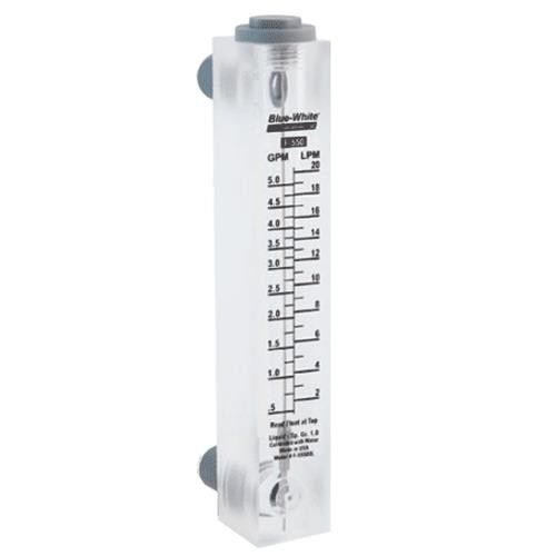 Acrylic 1-10 GPM Water Flow Meter Panel Type Flowmeter Measure Measurement Tool