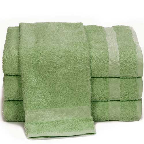 seafoam green hand towels