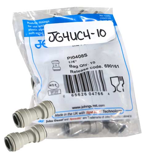 John Guest Union Elbow 1/4"OD Tube 10 Pack 
