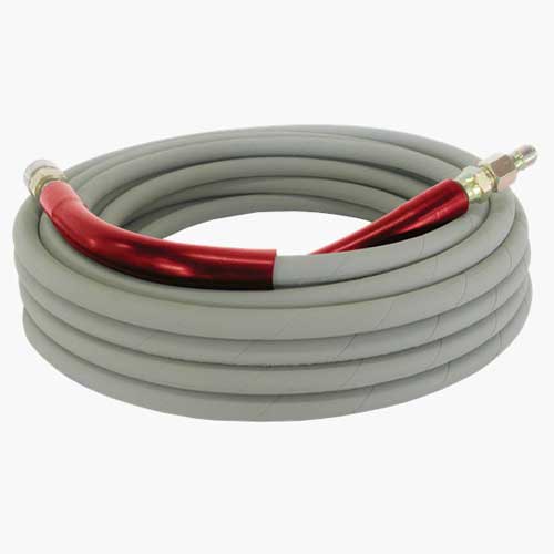 50' Hot Water Pressure Washer Hose with Quick Connects 6000 PSI 3/8" 