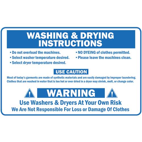 clothes washing instructions