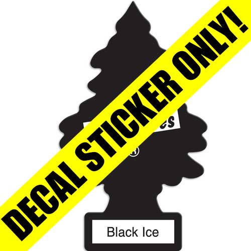 Little Trees Decal Overlay Black Ice Vending Machine Overlay