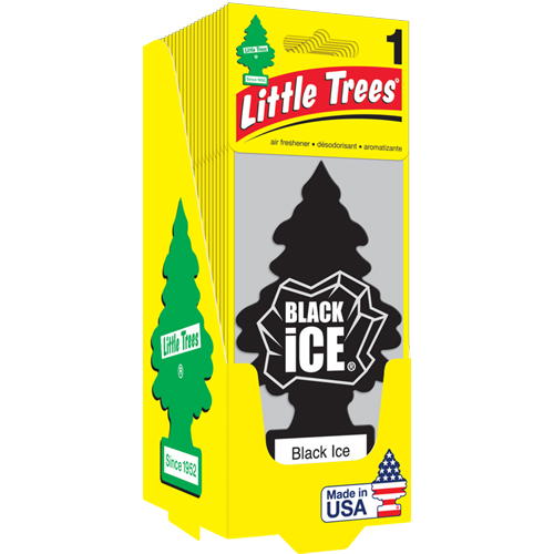 24 Pack Retail Display Black Ice Fragrance Car Freshner Products Tree Air Freshener Merchandising Kleen Rite