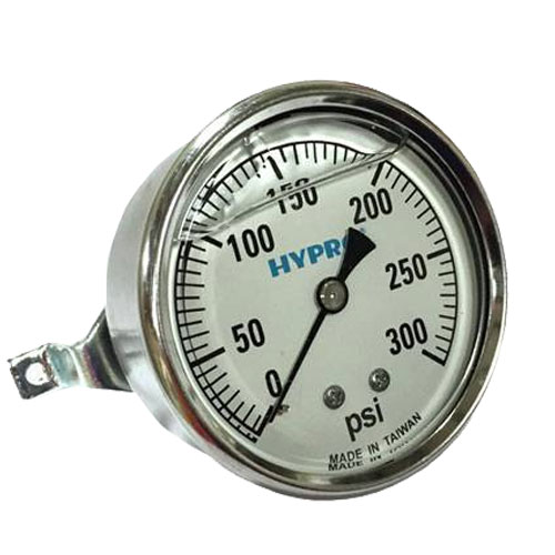 1/8" npt air pressure gauge 0-30 psi side / bottom mount 1.5" face 